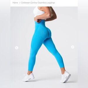 NWOT NVGTN Caribbean Blue Seamless Contour Leggings